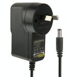 AU Plug Adattatore AC / DC 12V 1A per telecamere CCD, punte di uscita: 5,5 x 2,1 mm (nero)