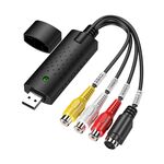 DVD Maker USB 2.0 Acquisizione e modifica video (Easy CAP), supporto formato di compressione MPEG-1 / MPEG-2, chip: EM2860, DC60 +