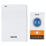 Campanello remoto senza fili Voye V005A con 38 suoni polifoniche (bianco)