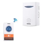 VOYE V006A Campanello senza fili con telecomando per musica domestica con 38 suoni polifonici (bianco)