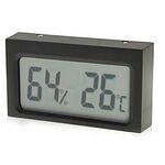 Mini LCD Umidità del termometro digitale interno (display centigradi) (nero)