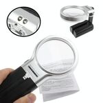 Lente d'ingrandimento multifunzione 3X portatile e vivavoce con 2 luci LED