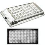 Luce da tetto a 36 LED interni bianchi per veicoli (CC 12V) (argento)