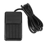 TFS-01 AC 250V 10A Interruttore a pedale con custodia in plastica antiscivolo, lunghezza cavo: 1m (nero)