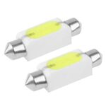 Lampadina di segnalazione per auto a LED in ceramica bianca da 41 mm 1,5 W, CC 12V (coppia)