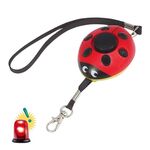 Ladybug Personal Alarm, Autodifesa Difendi il lupo, mini allarme per ragazza e bambini (rosso)
