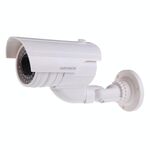 Telecamera CCTV di sicurezza fittizia dall'aspetto realistico con LED rosso lampeggiante
