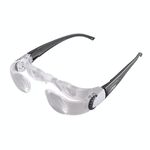 Occhiali d'ingrandimento TV 7012L 2.1X per persone con ipermetropia (campo visivo: da 0 a +300 gradi) (nero)