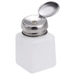 Flacone contenitore per alcol e liquidi push-down da 100 ml (bianco)