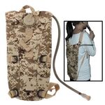 Zaino Waterbag in nylon da 2,5 litri con tubo / sacca d'acqua