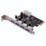 Scheda controller PCI-E Express a 4 porte USB 3.0 5 Gbps
