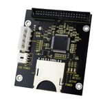 SD / SDHC / MMC a scheda adattatore IDE maschio a 40 pin da 3,5 pollici (nera)