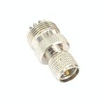 Adattatore coassiale RF mini UHF maschio a connettore femmina UHF
