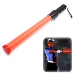 Bastone LED rosso con controllo del traffico di sicurezza a 3 modalità con caricatore per auto DC12V, lunghezza: 53,5 cm
