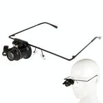 Lente d'ingrandimento per riparazione di orologi con occhiali 20X con luce a LED