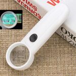 Lente d'ingrandimento portatile a punto esclamativo 15X con 2 LED