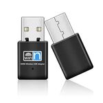 Adattatore per scheda nano di rete USB 300Mbps wireless 802.11N (nero)