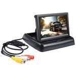Monitor per auto pieghevole a colori TFT-LCD da 4,3 pollici, tipo: PAL / NTSC