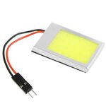 Lampada per interni auto a LED a luce bianca da 9W con cupola T10 + adattatore festone BA9S