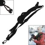 Cinghia a tracolla singola per fotocamera rapida rapida sicura e veloce con stabilizzatore ascellare della cinghia (nero)