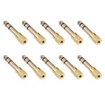 Adattatori di jack audio da 6.35mm maschio a 3,5 mm (10 PC in un unico pacchetto, il prezzo è per 10 PC)