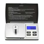 Bilancia digitale con diamanti da 1000 g / 0,1 g (nera)