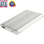 Custodia esterna SATA HDD da 2,5 pollici ad alta velocità, supporto USB 3.0 (argento)