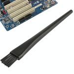 Spazzola antistatica per pulizia con manico tondo a 11 raggi, componente elettronico, lunghezza: 14,8 cm (nero)