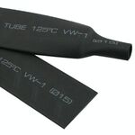 Tubo termorestringente RSFR-H VW-1 flessibile da 8 mm, 125 ℃, lunghezza: 10 m (nero)