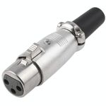 Adattatore connettore per microfono a spina femmina XLR a 3 pin