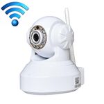 Telecamera IP wireless a infrarossi con WiFi, 0,3 megapixel, rilevamento del movimento e funzione di ingresso allarme per visione notturna / infrarossi