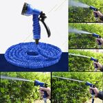 Tubo dell'acqua flessibile durevole a doppio strato per tubi dell'acqua, lunghezza: 5,7 m-15 m (standard UE) (blu)