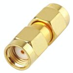 Adattatore maschio RP-SMA placcato oro a maschio RP-SMA