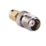Adattatore coassiale RF RP-SMA maschio a TNC femmina (argento)