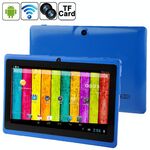 Tablet PC da 7,0 pollici, 512 MB + 4 GB, Android 4.2.2, rotazione menu a 360 gradi, Allwinner A33 Quad-core, Bluetooth, WiFi (blu)