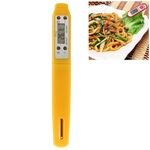 Termometro digitale per alimenti LCD, range di temperatura: da -50 a 300 gradi Celsius (giallo)