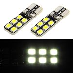 1 paio T10 Bianco 12 LED 2835 SMD CANBUS Lampadina di segnalazione per auto