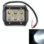 18W CREE 6 LED Lampada a condensatore a luce bianca per ingegneria / Luce SUV IP67 impermeabile, CC 10-30V (nero)