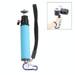 Supporto per luce flash a LED Monopiede portatile in spugna Steadicam con giunto cardanico per fotocamera SLR (blu)