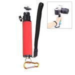 Supporto per luce flash a LED Monopiede in spugna Steadicam con giunto cardanico per fotocamera SLR (rosso)