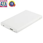 Custodia esterna SATA e IDE per HDD da 2,5 pollici ad alta velocità, supporto USB 3.0 (bianco)