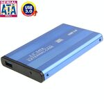 Custodia esterna SATA HDD da 2,5 pollici ad alta velocità, supporto USB 3.0 (blu)
