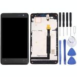 Display LCD + pannello touch con cornice per Nokia Lumia 625 (nero)