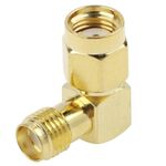 Adattatore da maschio RP-SMA a femmina SMA placcato in oro