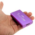 Custodia per disco a stato solido SSD da 6 GB / s mSATA a disco rigido USB 3.0 (viola)