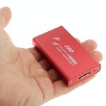 Custodia per disco a stato solido SSD da 6 gb / s mSATA a disco rigido USB 3.0 (rosso)
