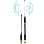 Antenna telescopica AL-800 dual band 144/430MHz SMA-F per walkie-talkie 22–86 cm S-PC-5200