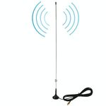 Antenna magnetica mobile dual band NAGOYA UT-108UV SMA per walkie-talkie, lunghezza antenna: 50 cm