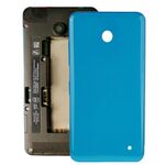 Custodia Cover posteriore batteria + pulsante laterale per Nokia Lumia 635 (blu)