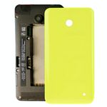 Custodia Cover posteriore batteria + pulsante laterale per Nokia Lumia 635 (giallo)